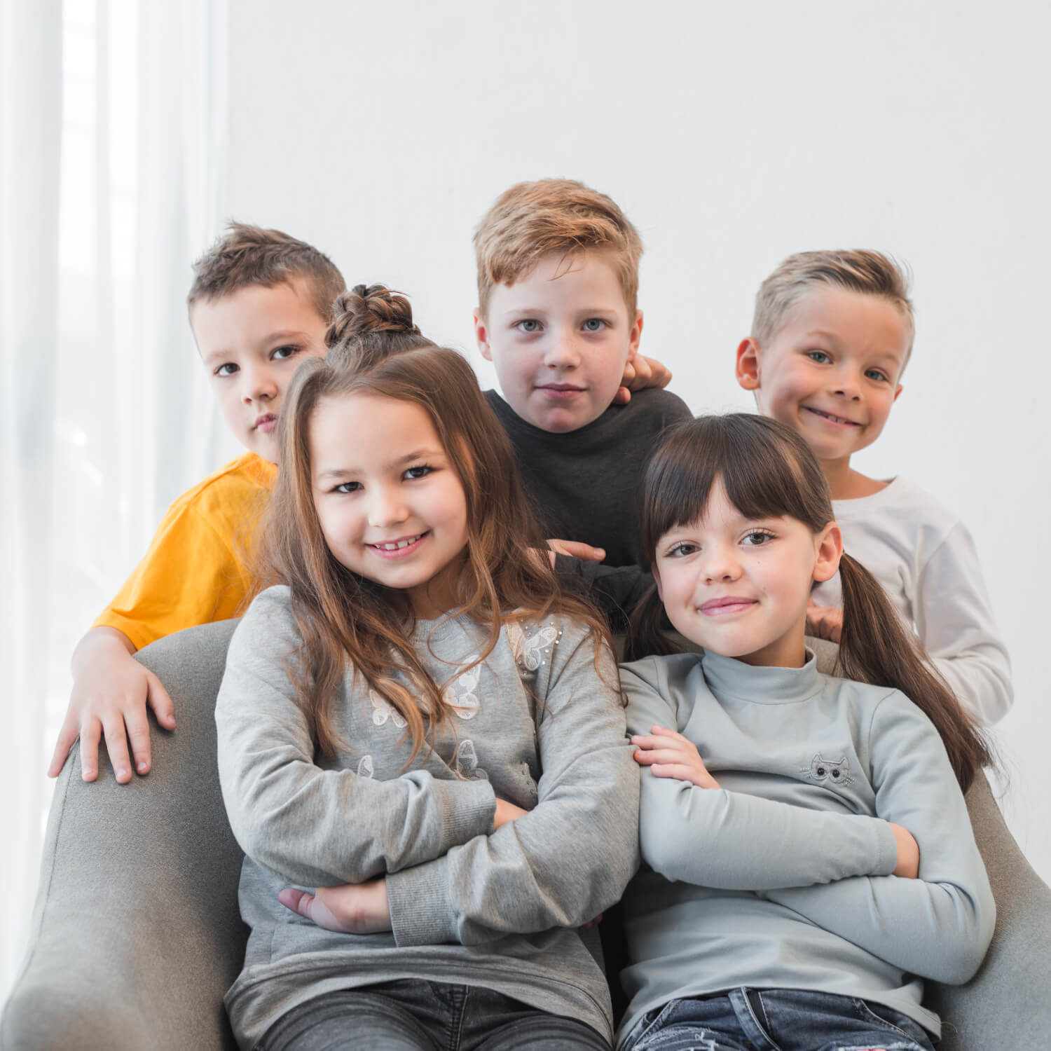 Group of smiling children