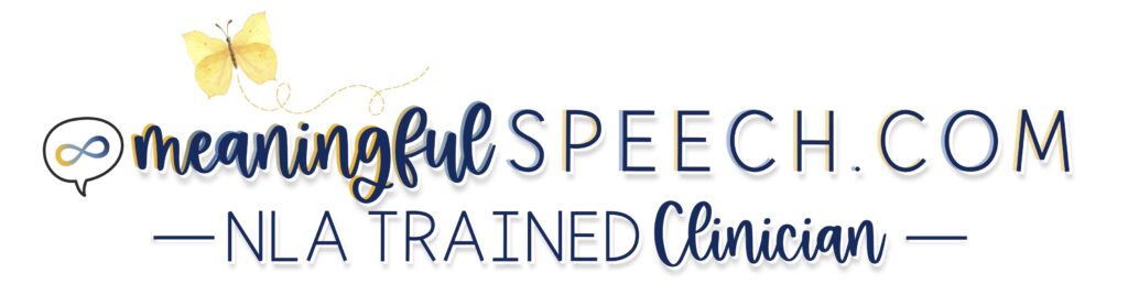 MeaningfulSpeech.com NLA Trained Clinician badge